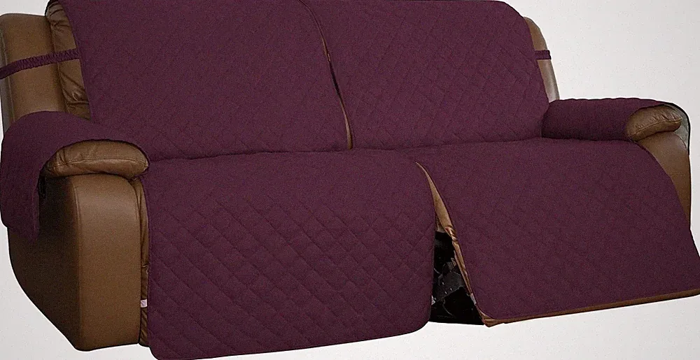 Oversized Loveseat Recliner Cover Reversible Couch Cover Double Recliner Split