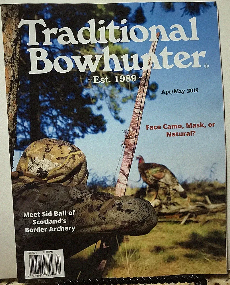 Traditional Bowhunter Face Camo Mask Or Natural April/May 2019 FREE SHIPPING JB